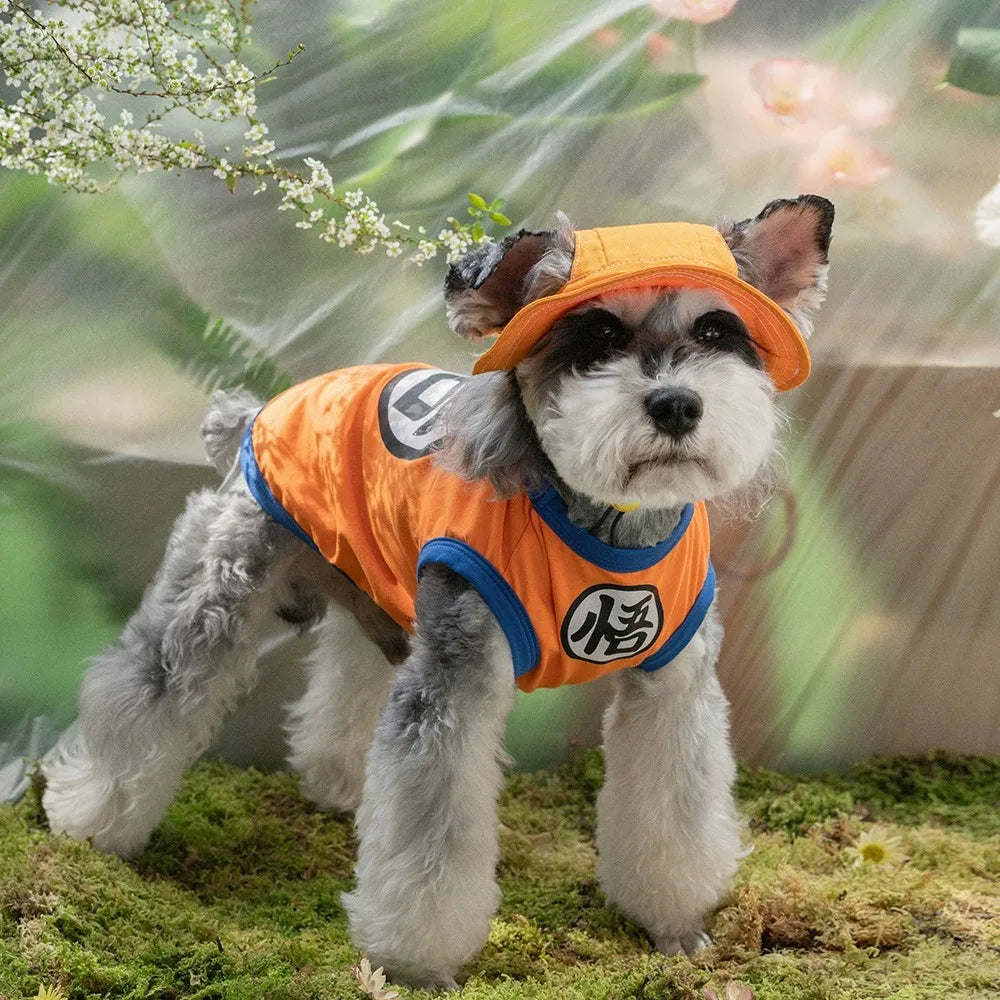 New Goku Pet Vest Cat Dog Summer Teddy