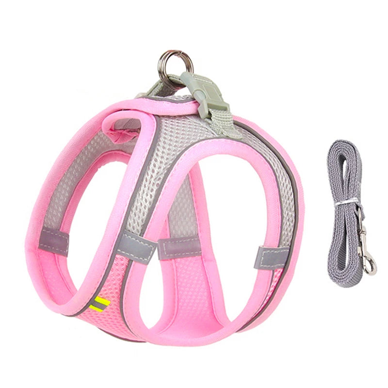 Dog Harness Leash Set for Small Dogs Adjustable