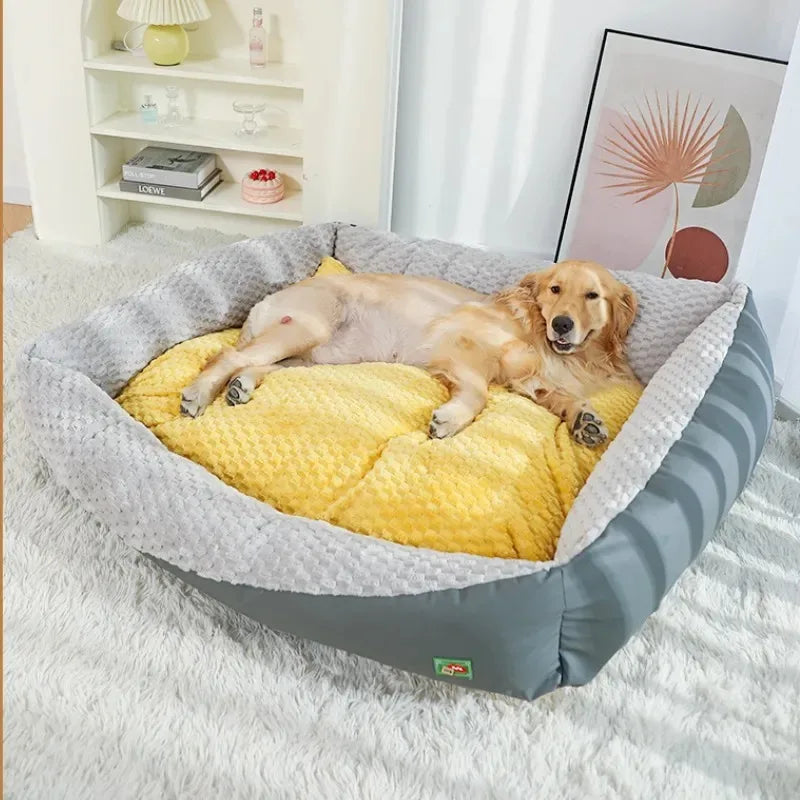 Comfortable and Soft Rectangular Pet Bed, Suitable for Various Breeds, Removable and Machine Washable, with Thick Padding, Suitable for All Seasons, Suitable for Small to Large Dogs, Dog Bed