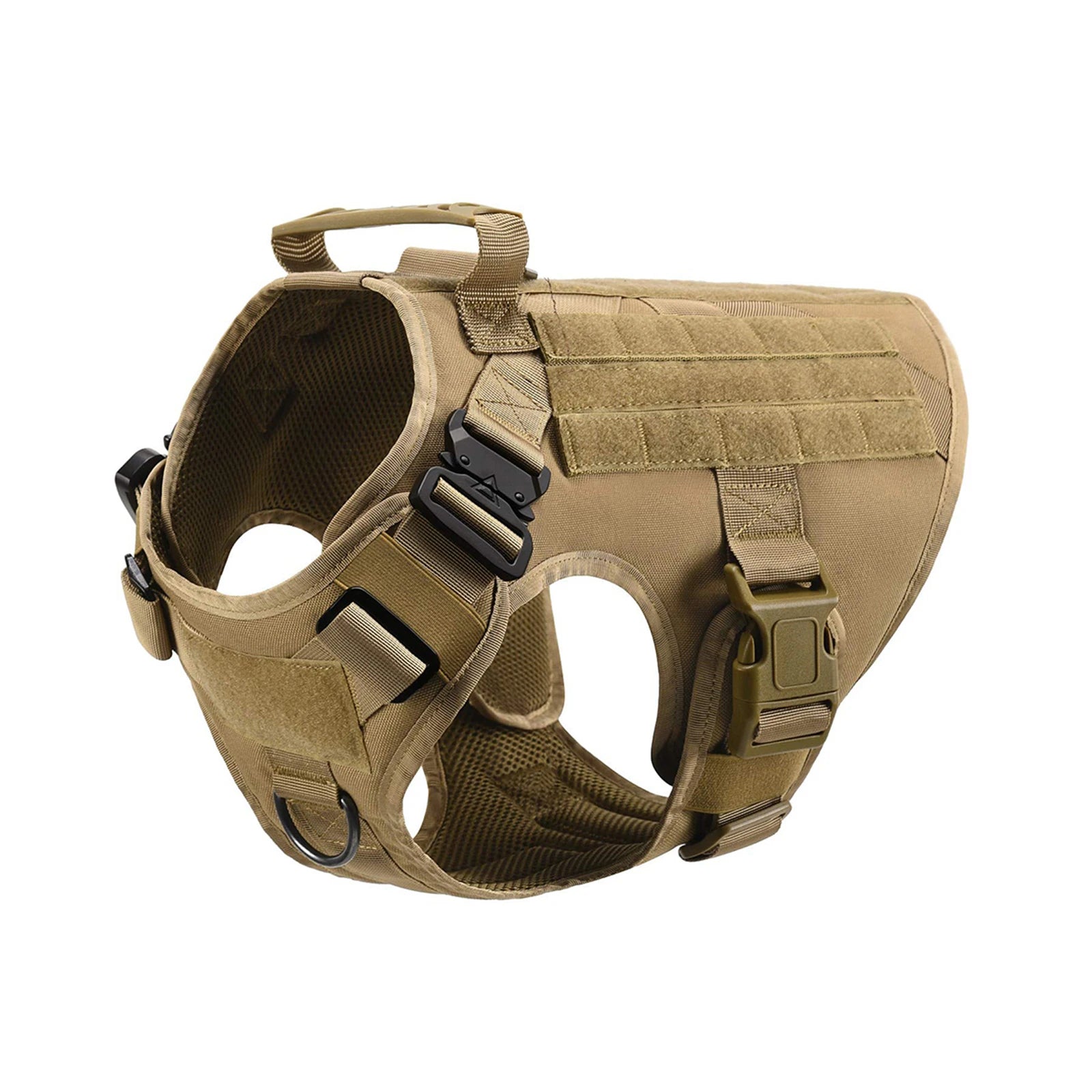 Tactical Dog Harness Collar Leash Pouches For Medium Large Dogs