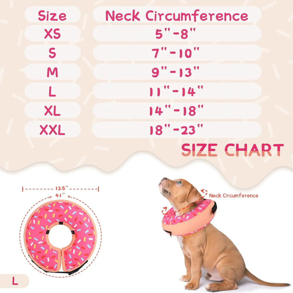 Inflatable Dog Cone Collar Alternative After Surgery,
