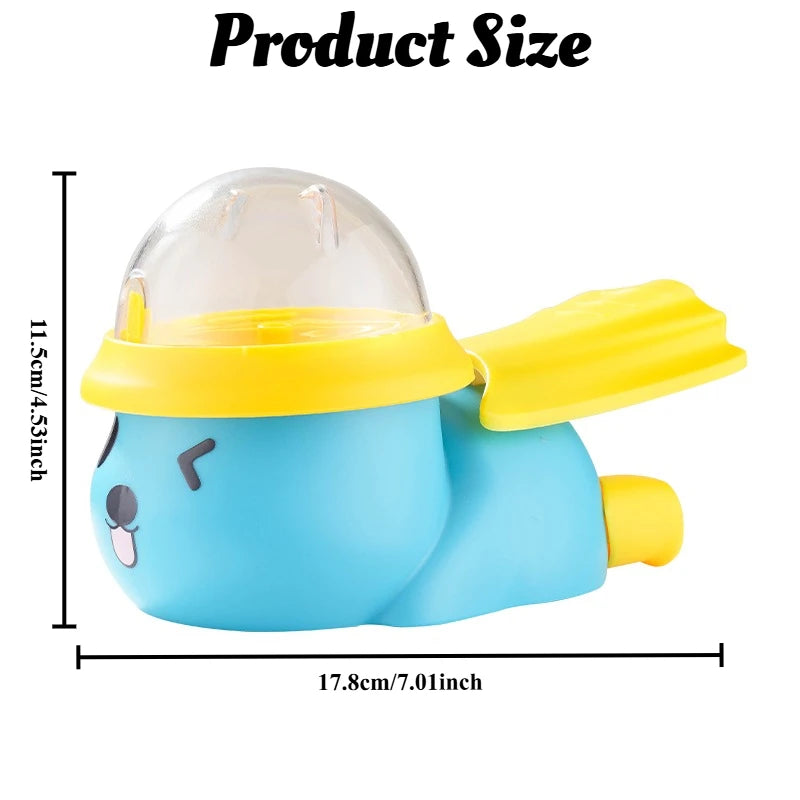 Cute Bear Plane Pet Food-dispensing Toy - Press Rotate Design