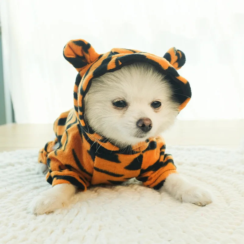 Pet Dog Clothes Soft Warm Fleece Dogs Jumpsuits