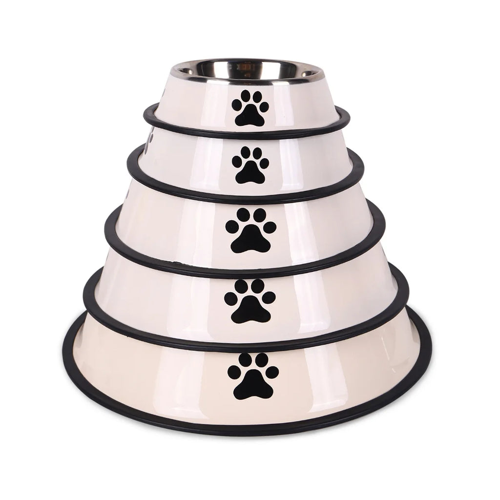 Stainless steel large capacity pet bowl dog food bowl