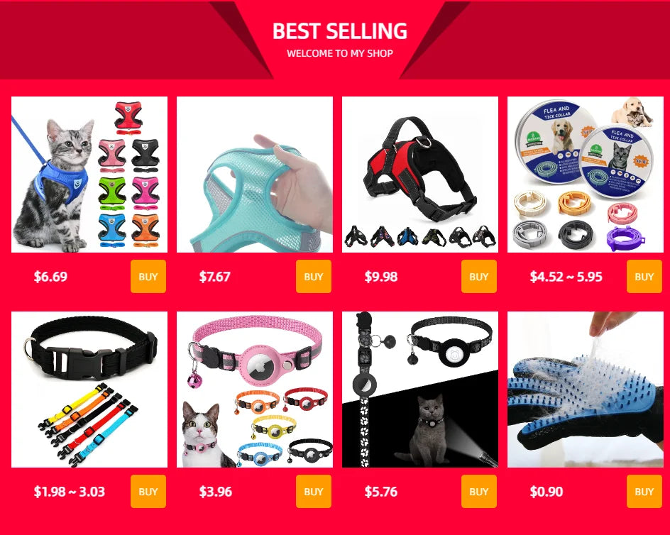 Pet Dog Collar Leash Set Nylon Material Durable Dog Collar Reflective