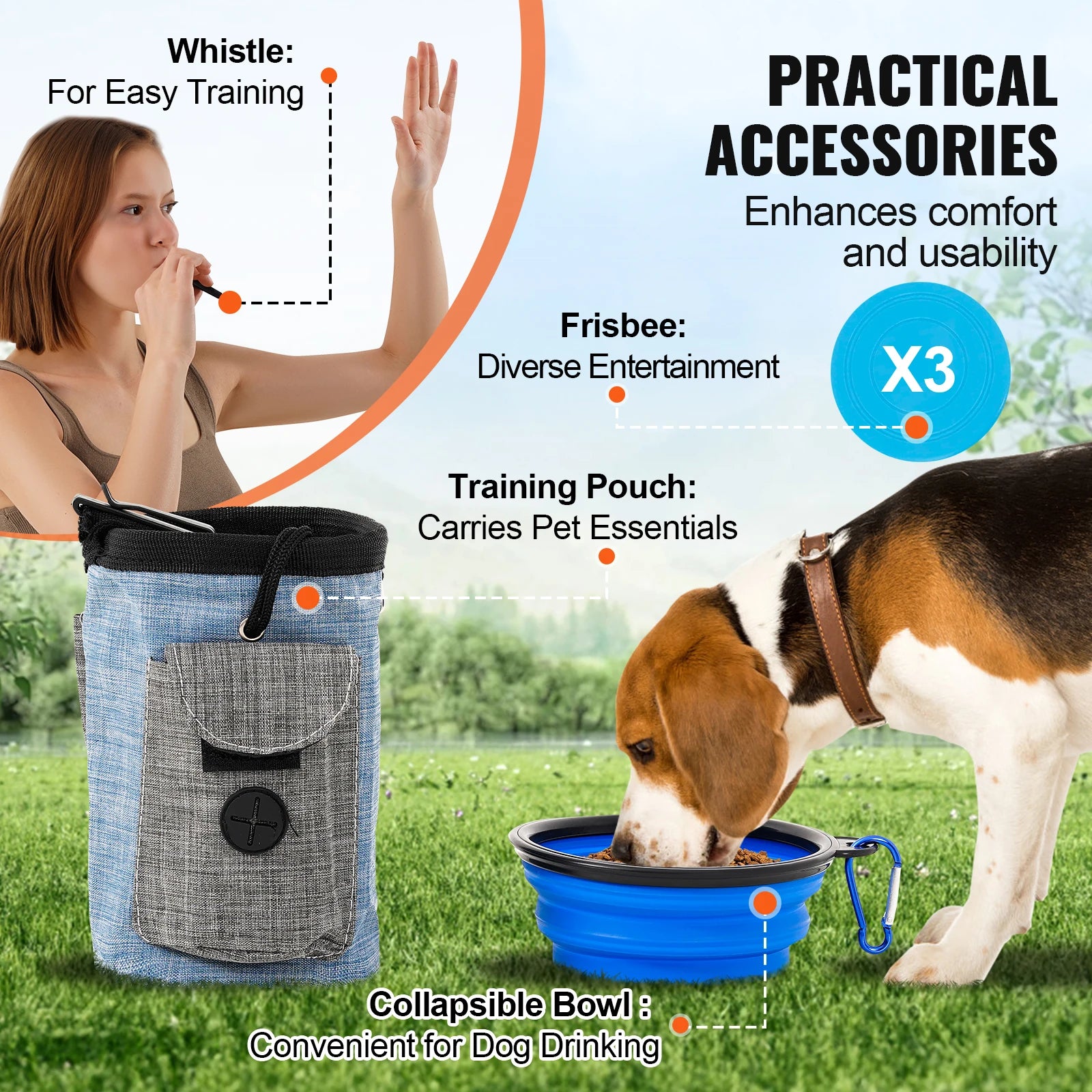 Dog Agility Training Equipment 7 PCS Set