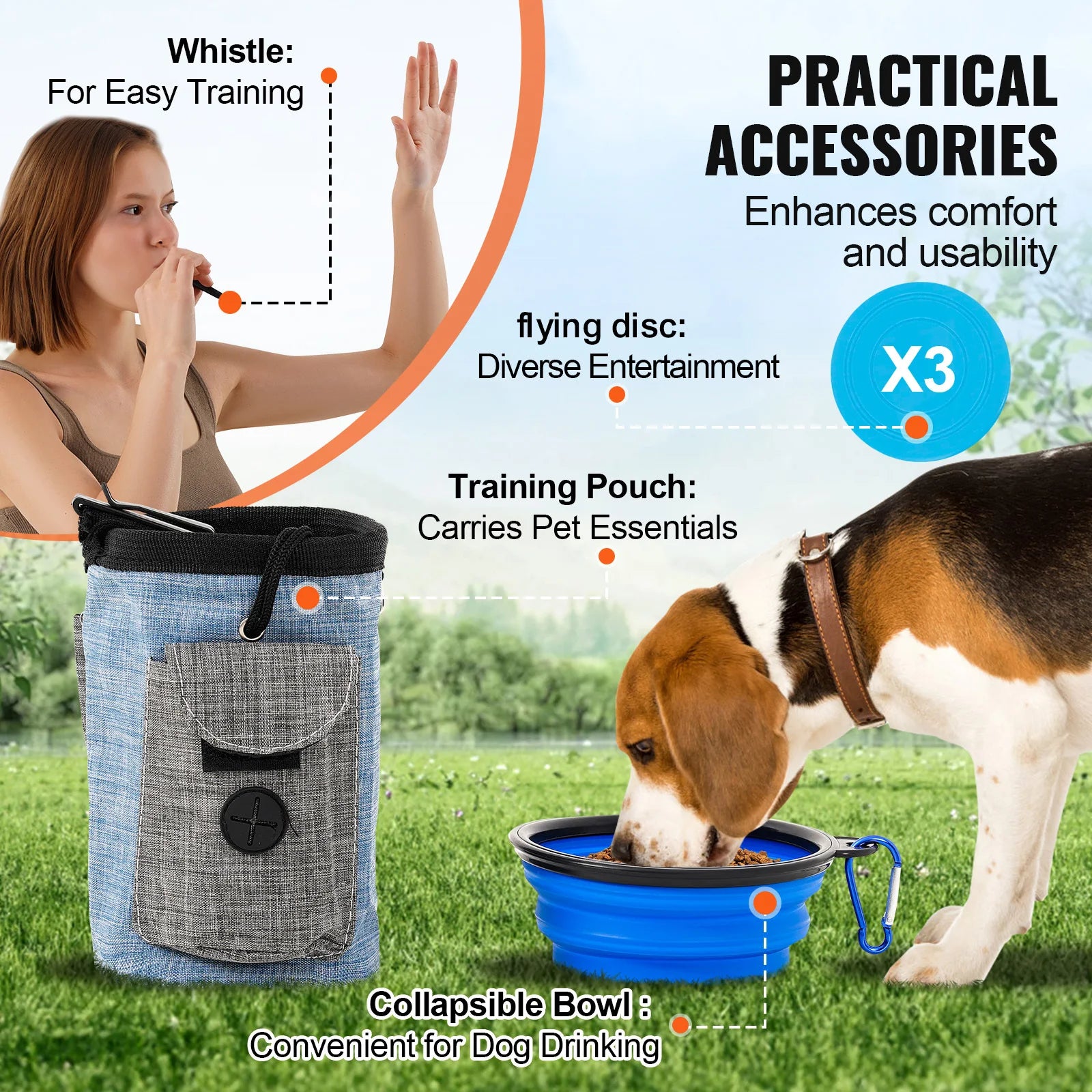 Dog Agility Training Equipment 4 PCS/5 PCS/7 PCS Set