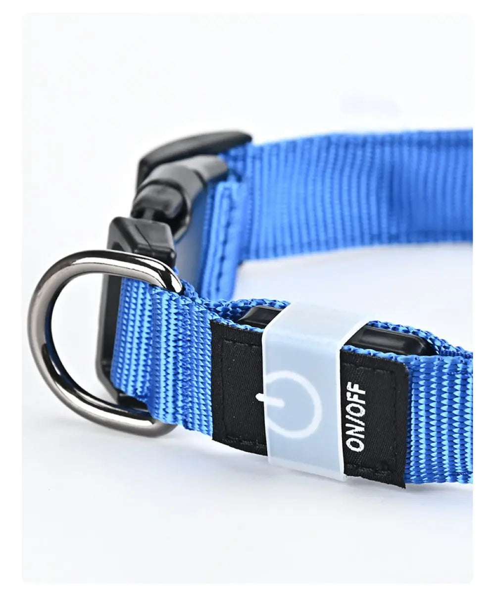 Light Up Dog Collar Night Walk Color LED Glowing