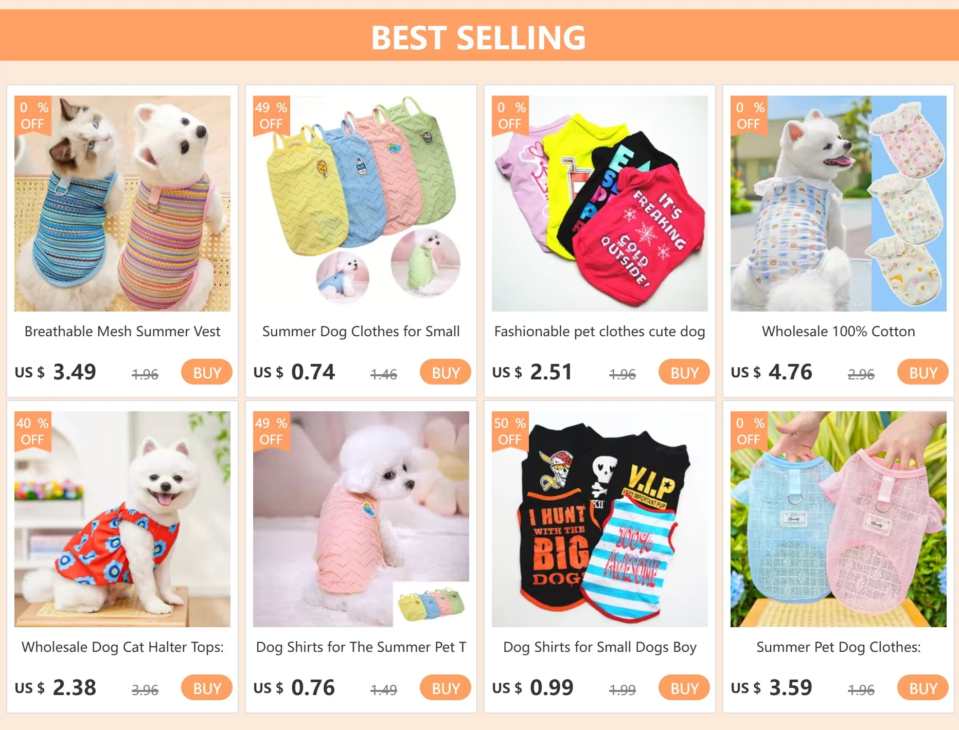 Fashionable pet clothes cute dog vest shirt dog costume