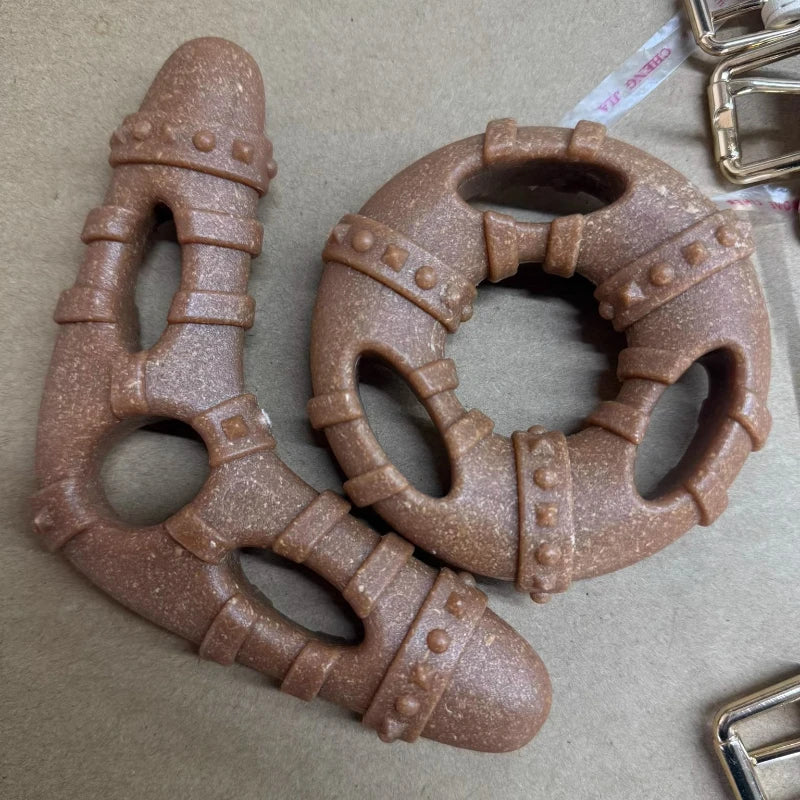 1pcs Natural Safety Plastic Dog Chewing Toy Simulated Bone