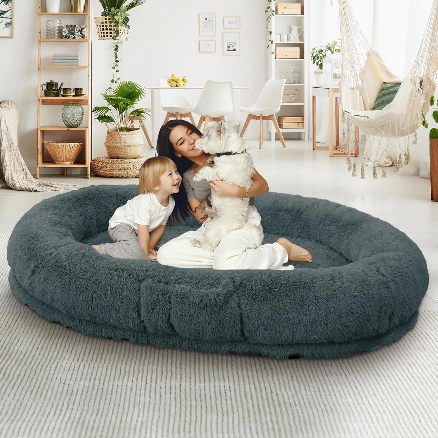 Human & Dog Bed Fits People & Pets, Washable.