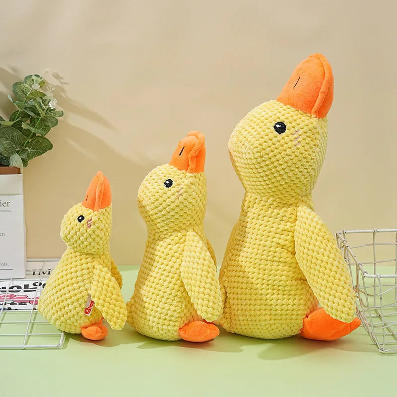 Plush Companion Sleeping Duck Dog Toys for Small Large Dogs
