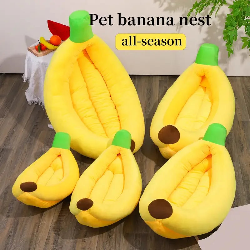 Dogs Bed Cozy Banana Shaped Nest Pets Bed Durable