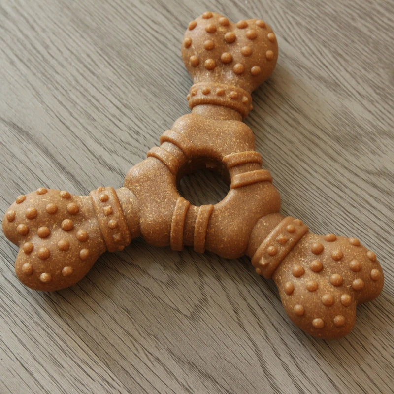 1pcs Natural Safety Plastic Dog Chewing Toy Simulated Bone