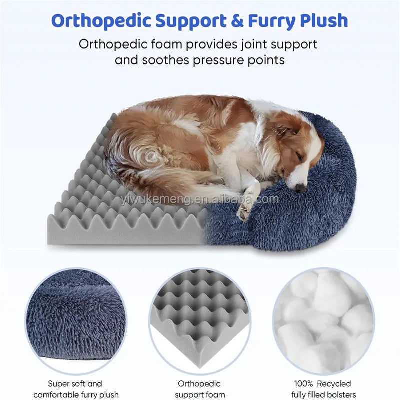 Thickened orthopedic dog bed for large dogs.