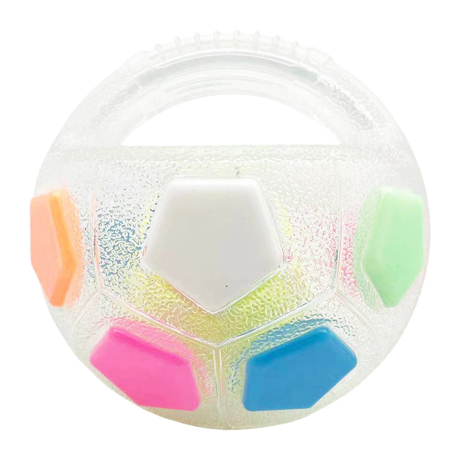Dog Calming Ball with Handle Pet Dog Football Shape Toy.