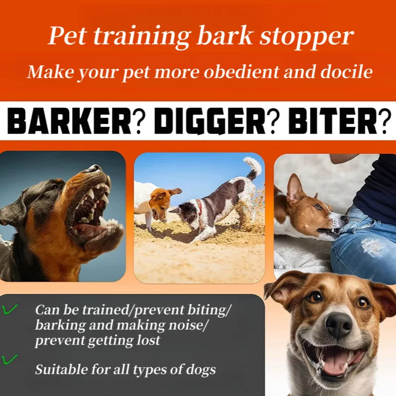 Waterproof Dog Bark Collar,Rechargeable Anti-Bark Collar For Dog.