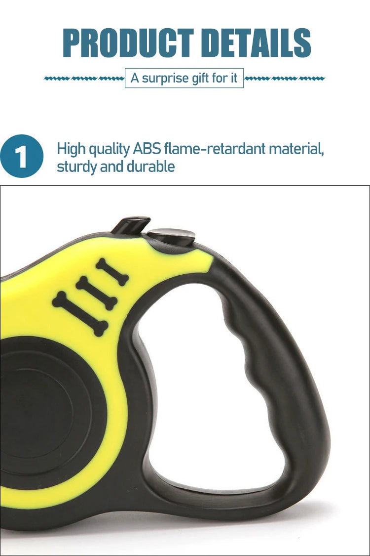 New Leash for Big Dog Retractable Leash 5 Meters Hands Free