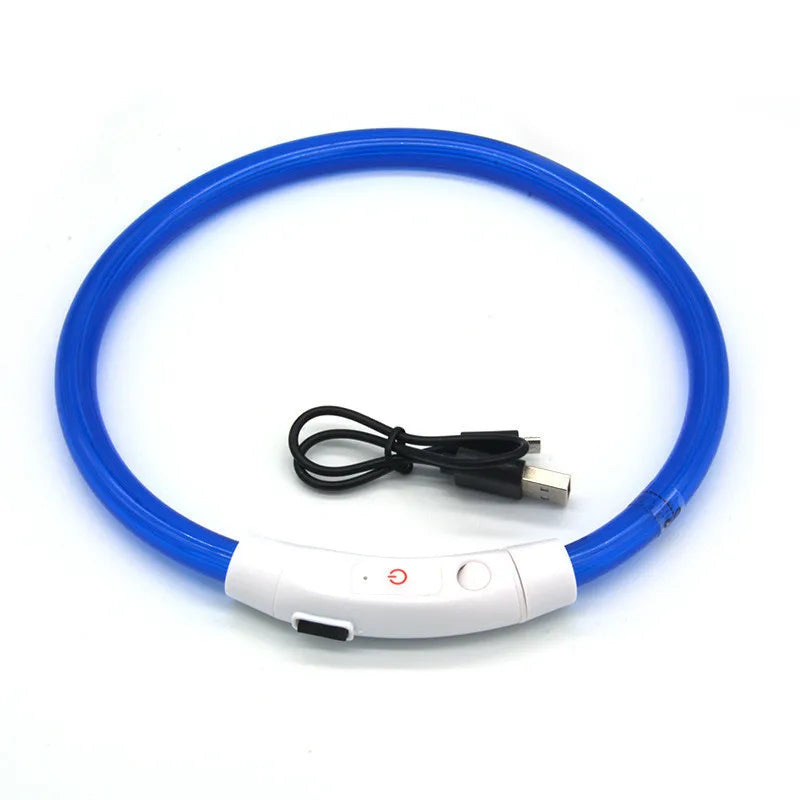 LED Pet Luminous Collar USB Charging
