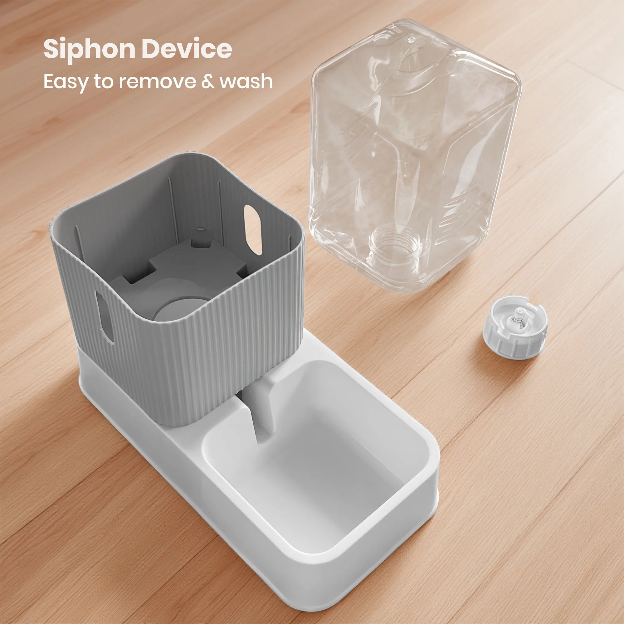 3.5L Automatic Dog/Cat Feeder And Water Dispenser Combo, Removable Stainless Steel Bowl