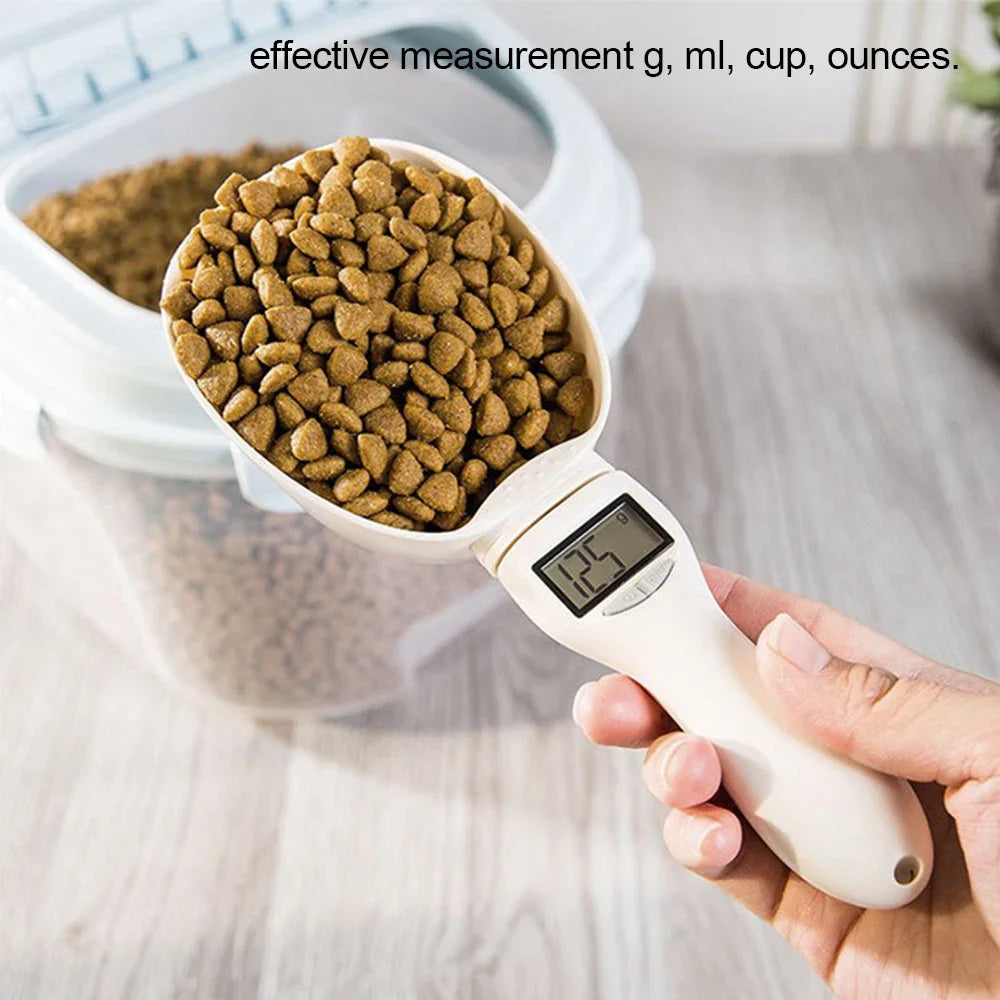 Pet Food Measuring Scoop Electronic Dog-Cat Food Measuring Cup