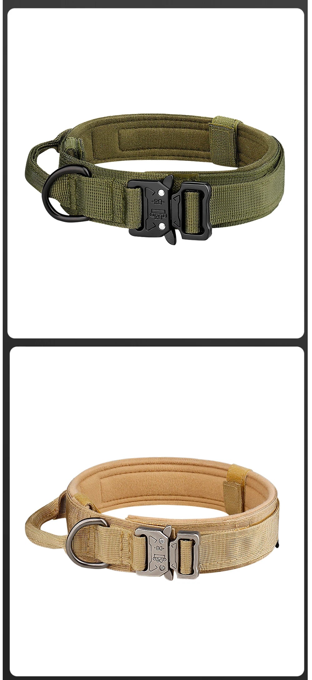 Pet Products Outdoor Tactical Dog Collar Metal Buckle
