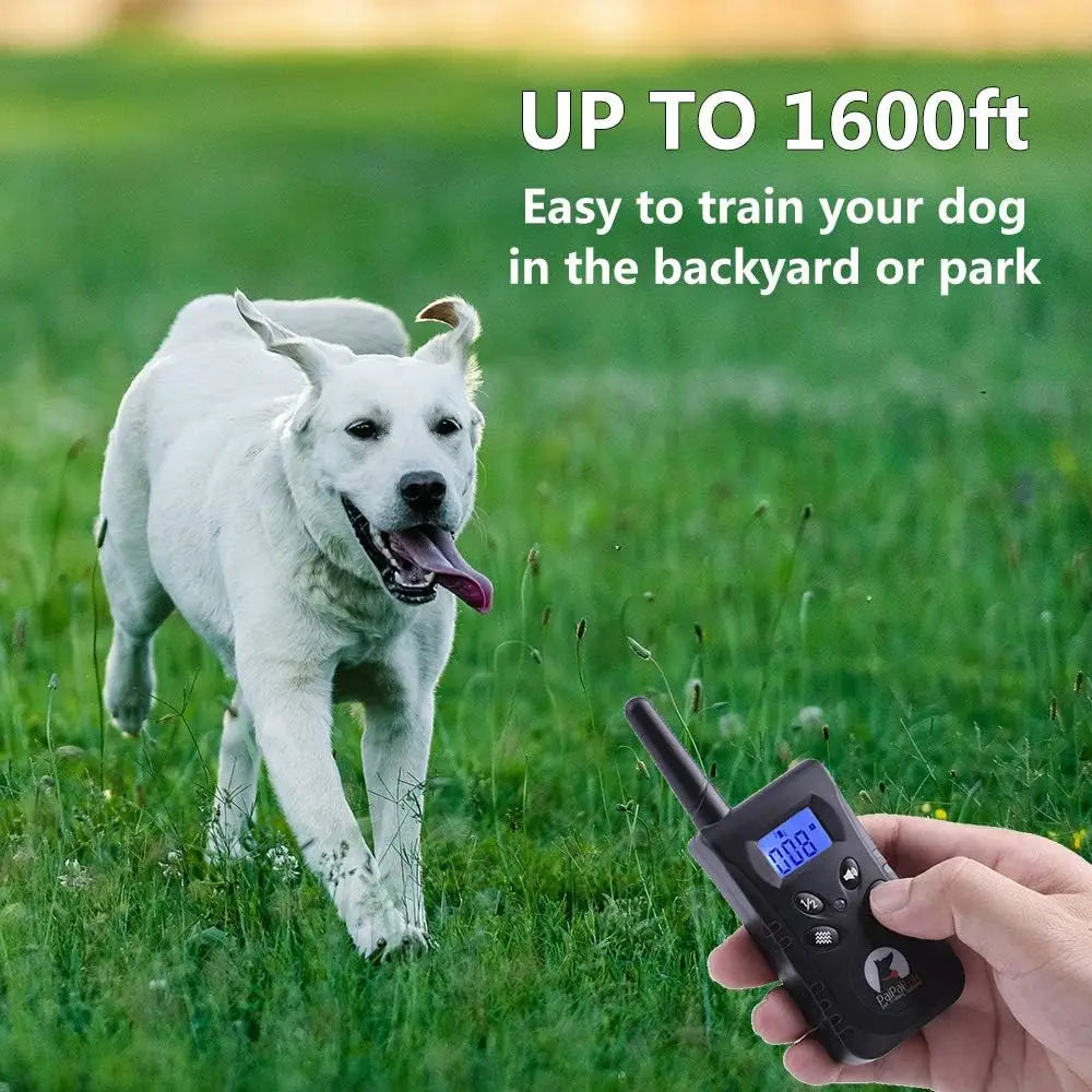 No Shock Dog Training Collar with Remote,1600ft Rechargeable Vibration Collar.