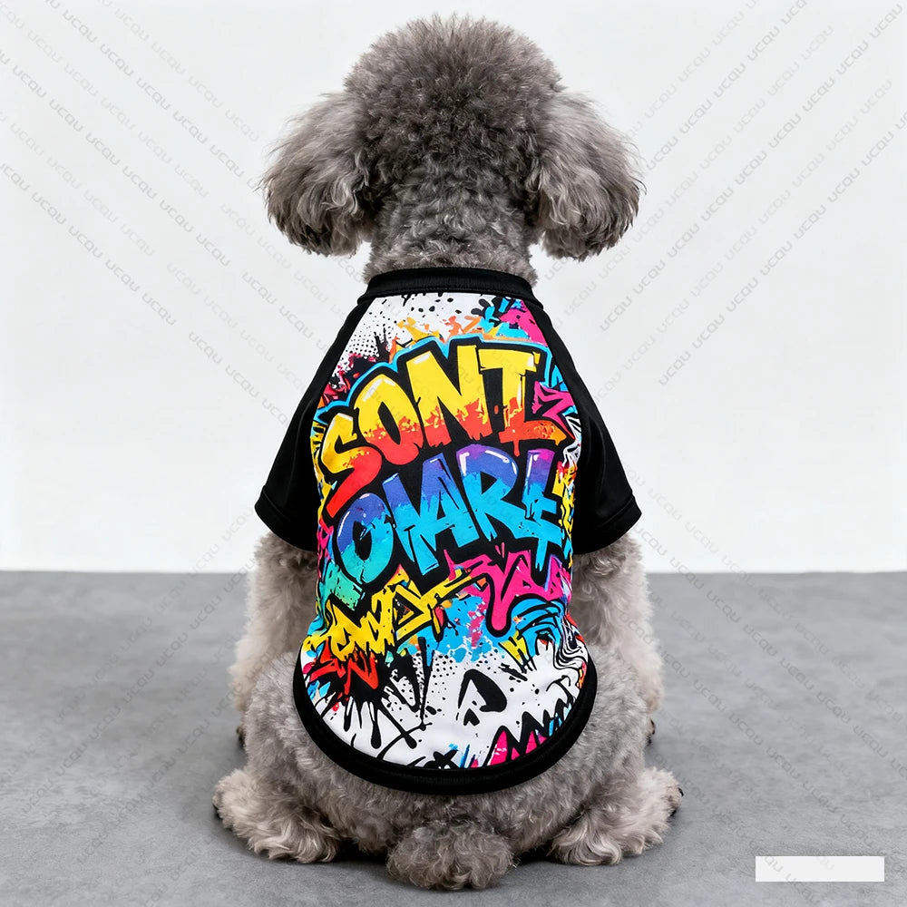 Dog T-Shirts Vest Fashion Trend Design Fresh And Cute