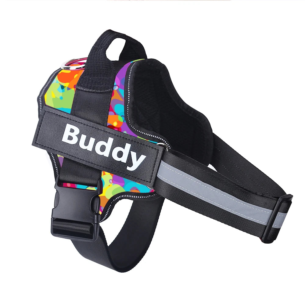 Personalized Dog Harness NO PULL Reflective Breathable.