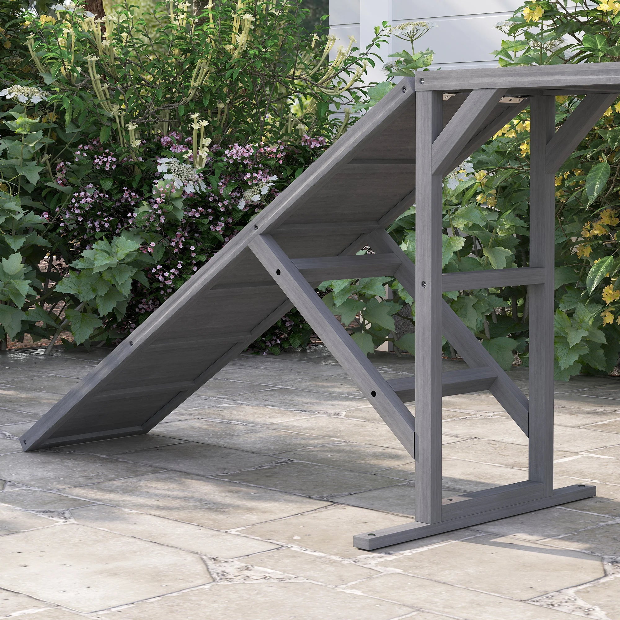 Dog Agility Training Ramp with Safety Bars 35 Degree Slope