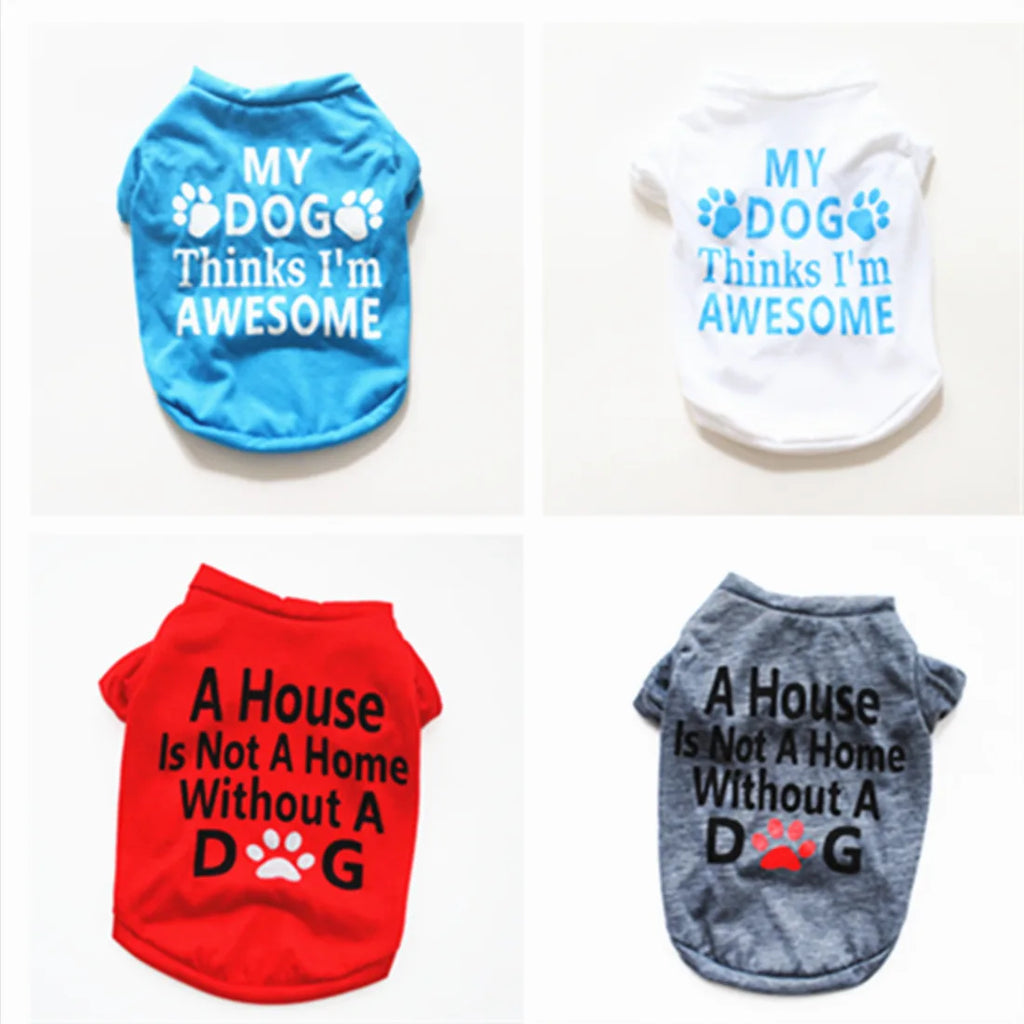 Fashionable pet clothes cute dog vest shirt dog costume