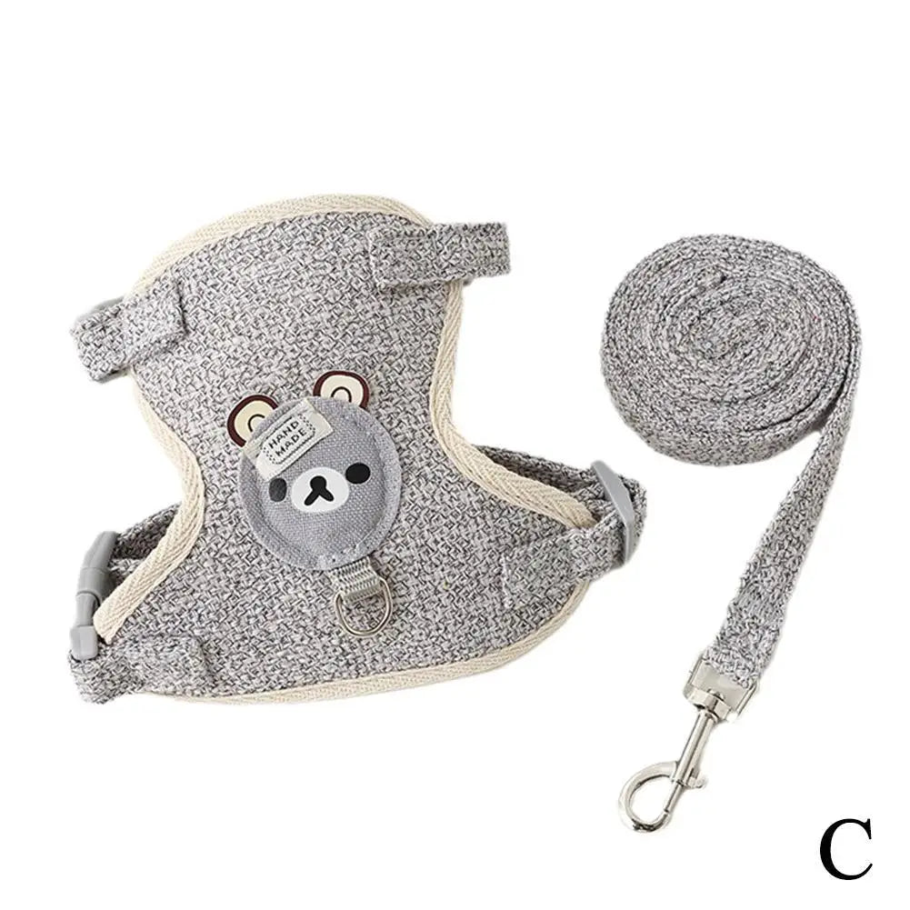 Lovely Small Pet Vest Chest Strap Dog Leash Traction Rope.