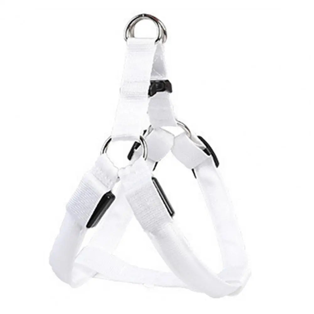 Adjustable LED Pet Harness USB Rechargeable Light Up Dog Harness