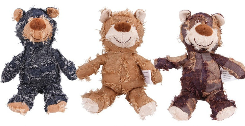 Pet Teddy Bear Soundmaking Toy Plush Interactive Dog Toys