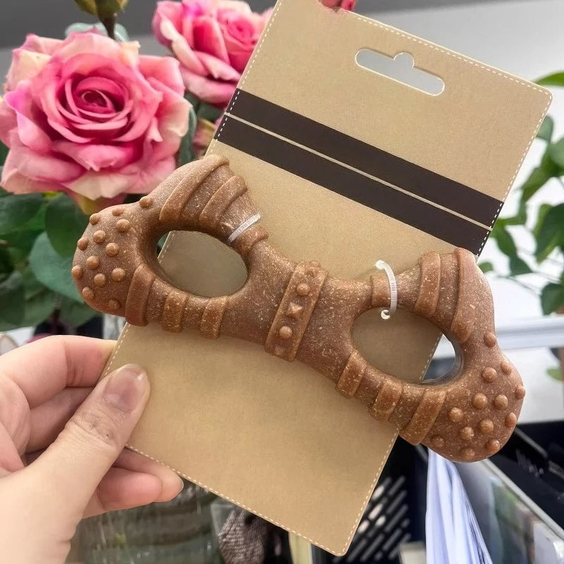 1pcs Natural Safety Plastic Dog Chewing Toy Simulated Bone