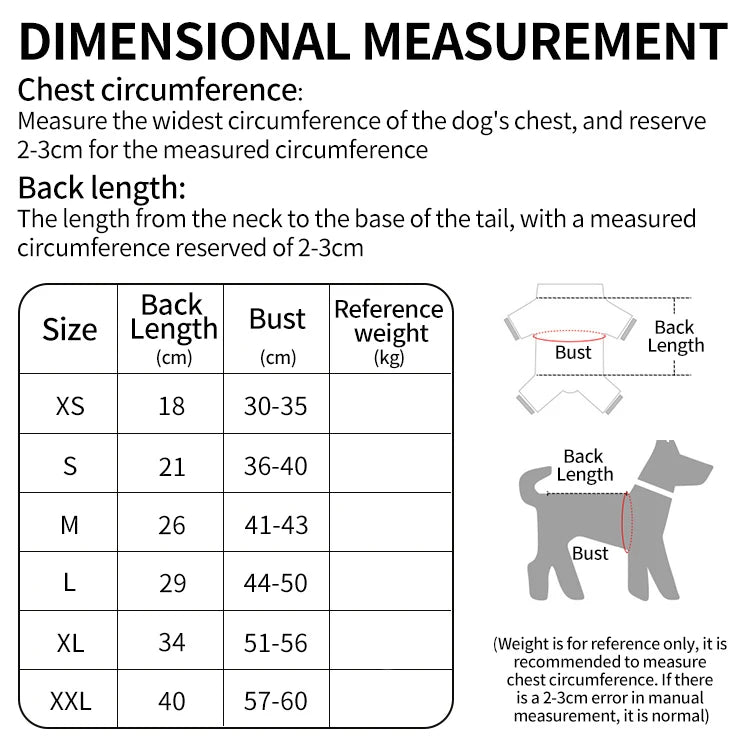 Pet Dog Clothes Soft Warm Fleece Dogs Jumpsuits