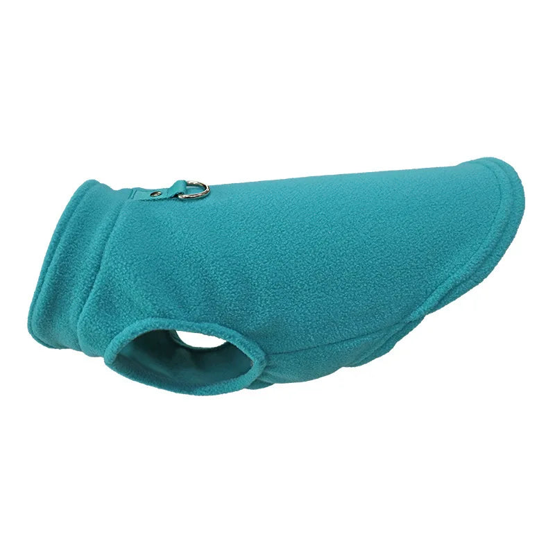 Warm Fleece Dogs Clothes Pet Dog Jacket Vest With D-Ring For Small Dog
