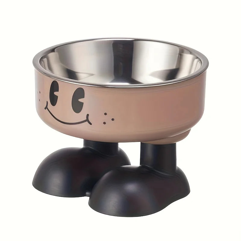 Elevated Dog Cat Bowl Stainless steel Food Water Bowls Raised No Spill