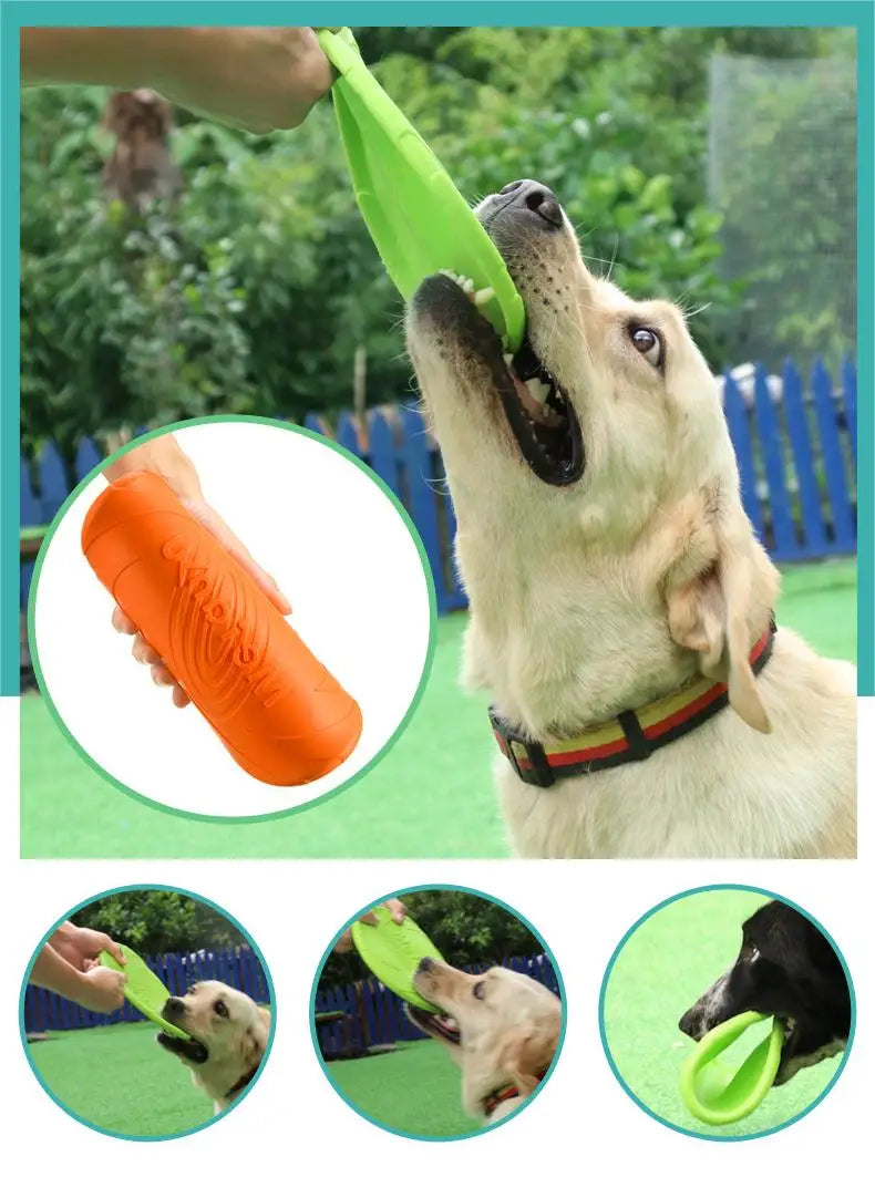 Bite Resistant Flying Disc Toys For Dog Multifunction