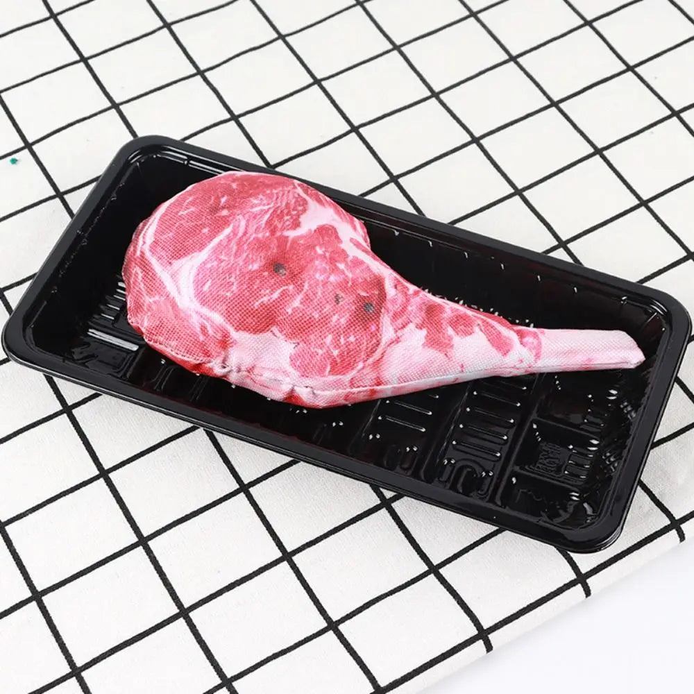 Simulation Squeaky Bone Dog Toys Steak Bite-Resistant Clean Dog Chew