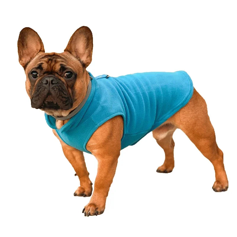 Warm Fleece Dogs Clothes Pet Dog Jacket Vest With D-Ring For Small Dog