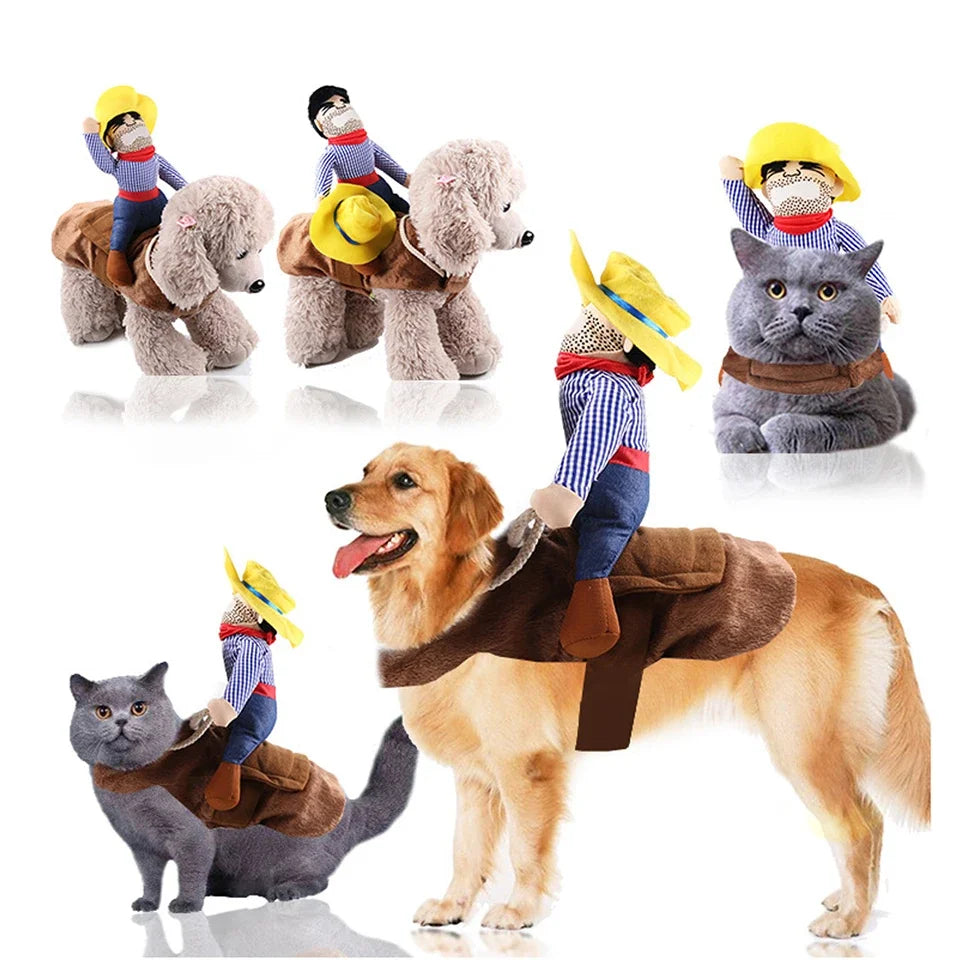 Halloween Party Dog Clothes Funny Cowboy