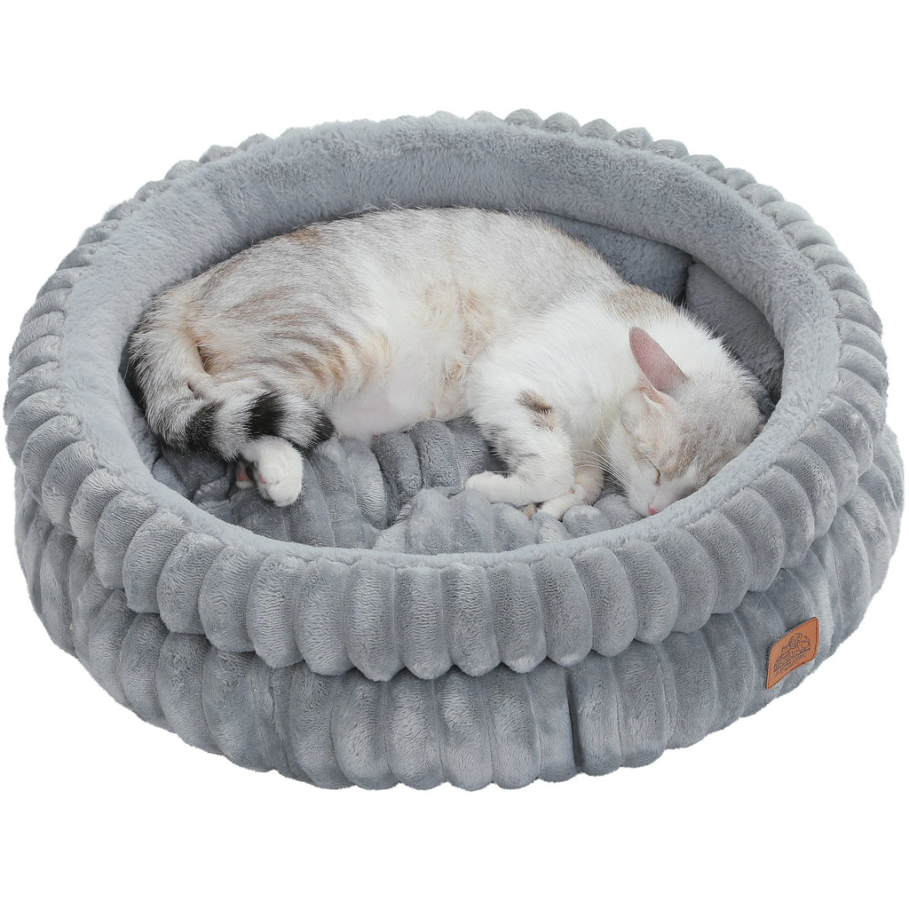 Dog Bed for Medium Dogs Cozy  Bed for Indoor  Washable Round Pet Bed