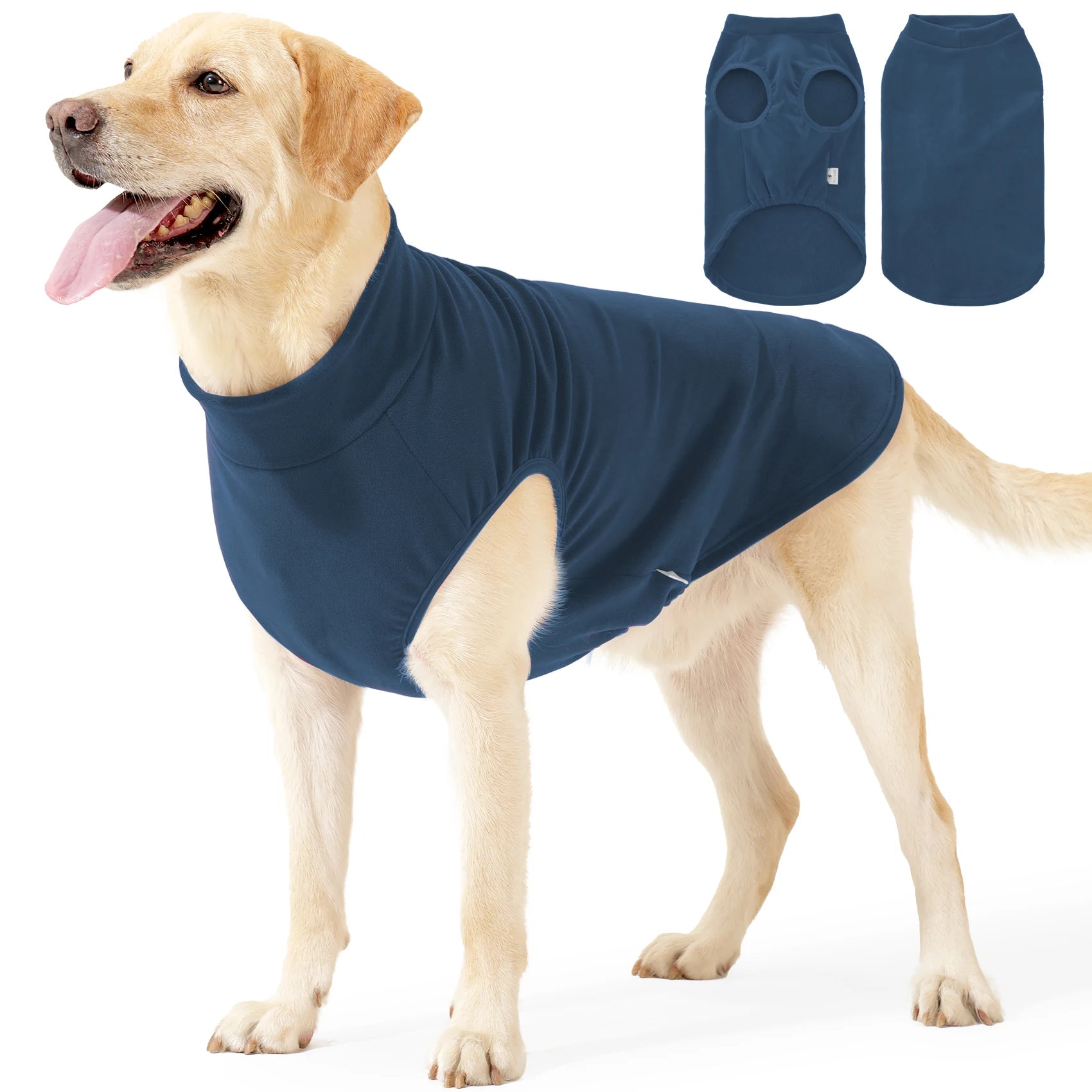 Fleece Dog Sweater,Stretchy Pullover Soft Dog Jacket,Lightweight