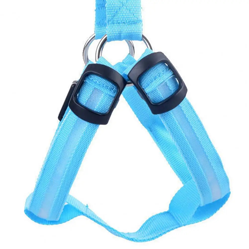 Adjustable LED Pet Harness USB Rechargeable Light Up Dog Harness