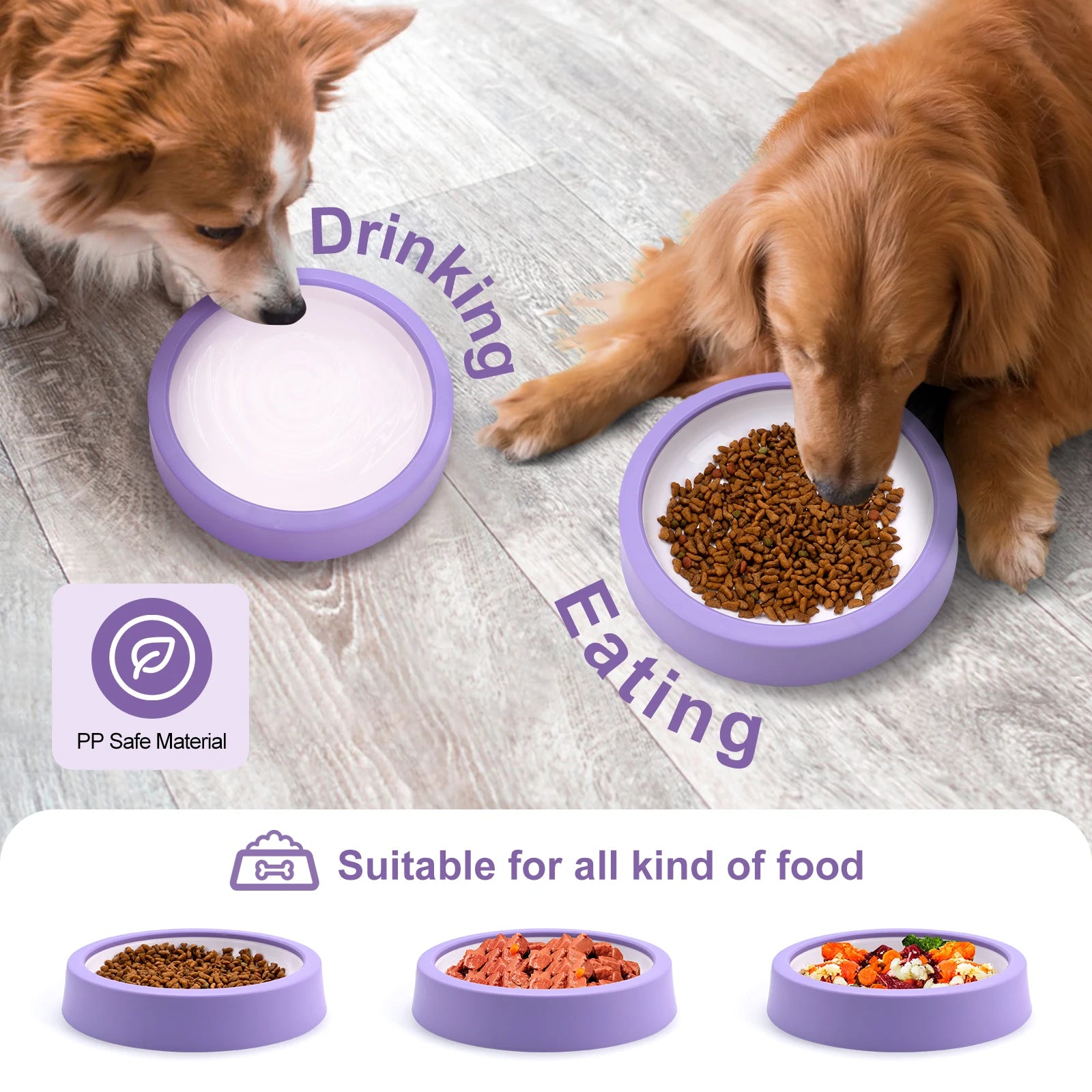 Pet Dog Slow Feeder Bowl Fun Non Slip Anti-Gulping
