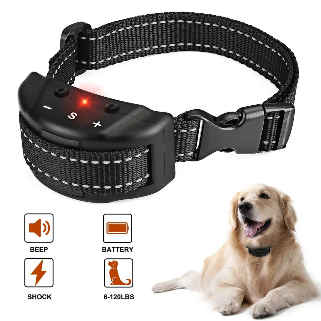 Electric Anti Bark Collar Small Pet Dog No Barking Tone Shock.