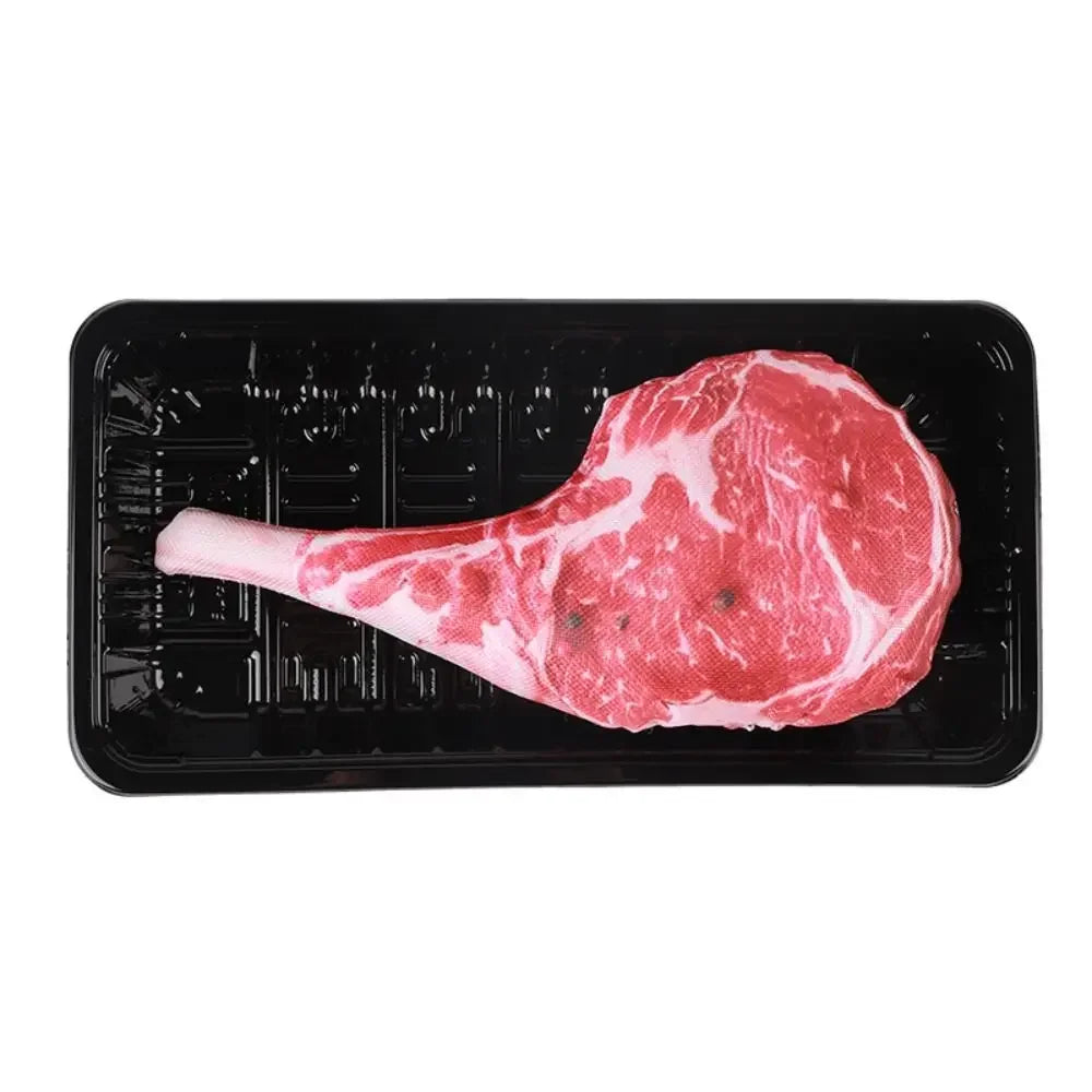 Simulation Squeaky Bone Dog Toys Steak Bite-Resistant Clean Dog Chew