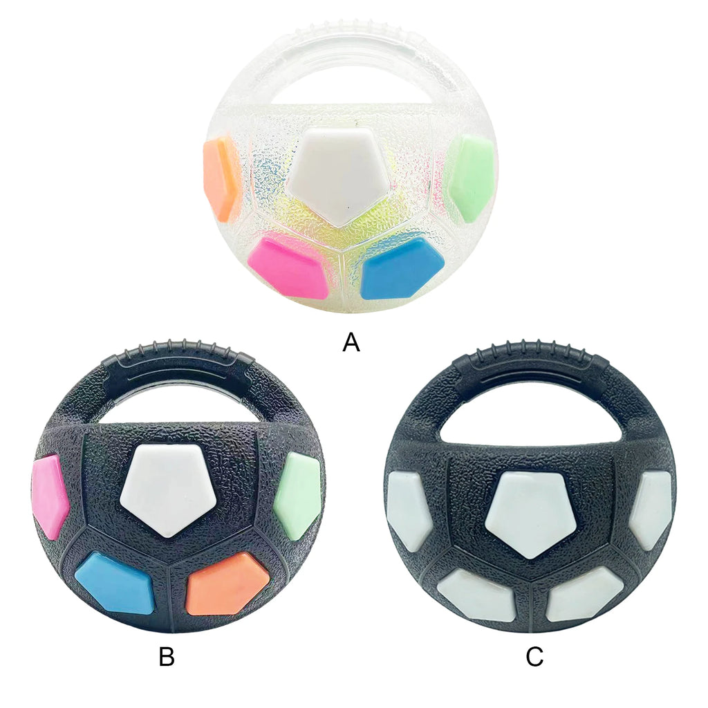 Dog Calming Ball with Handle Pet Dog Football Shape Toy.