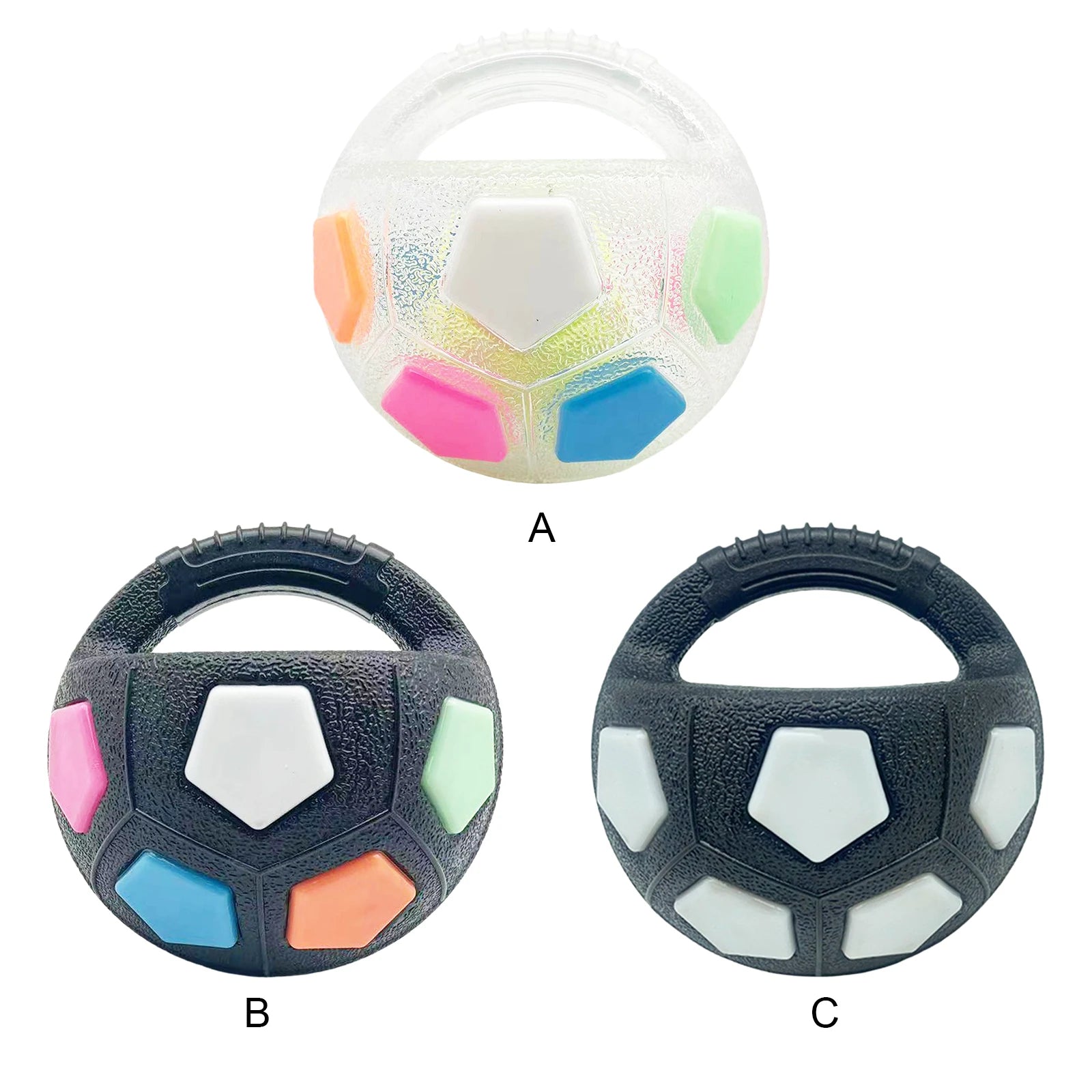 Dog Calming Ball with Handle Pet Dog Football Shape Toy.